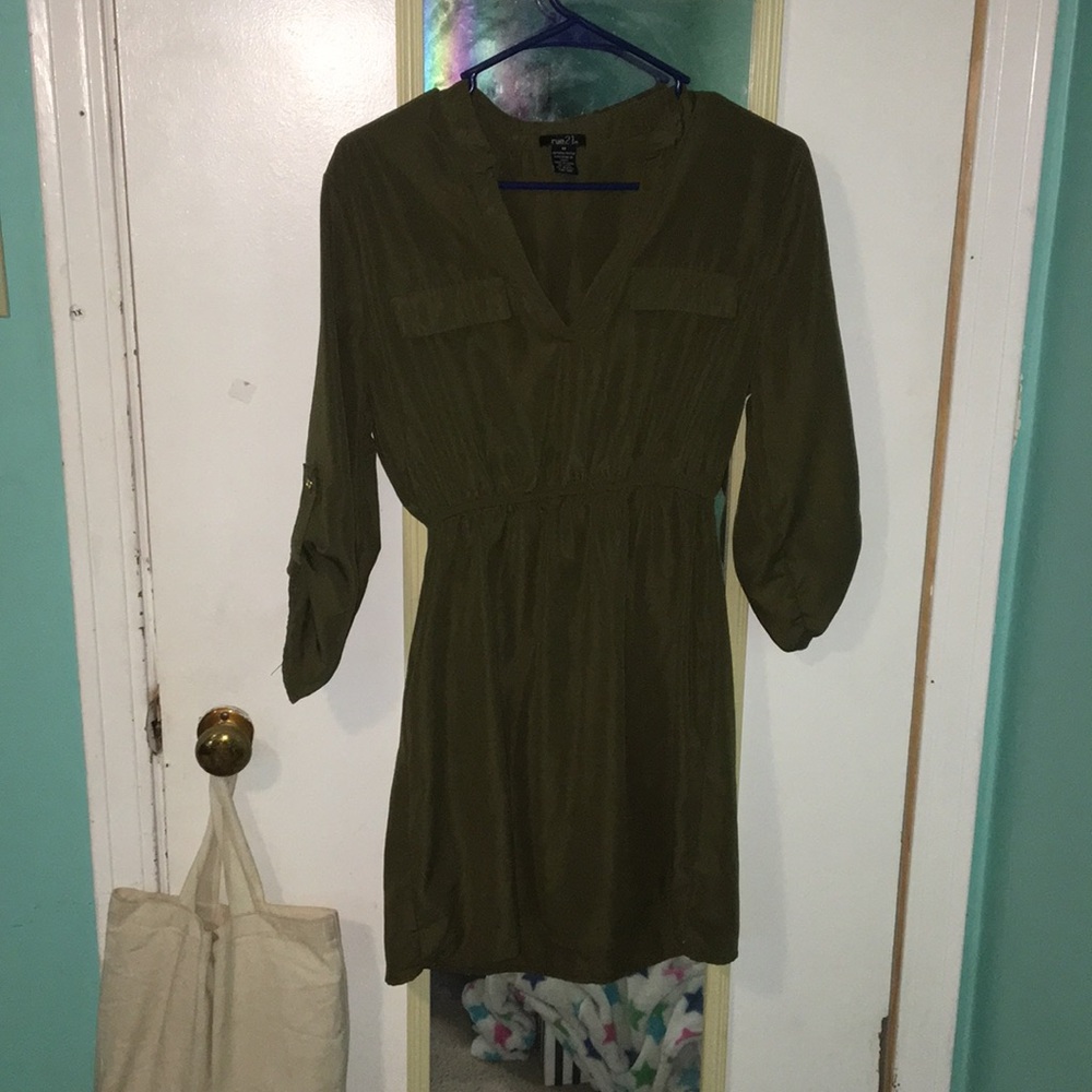 Army green dress